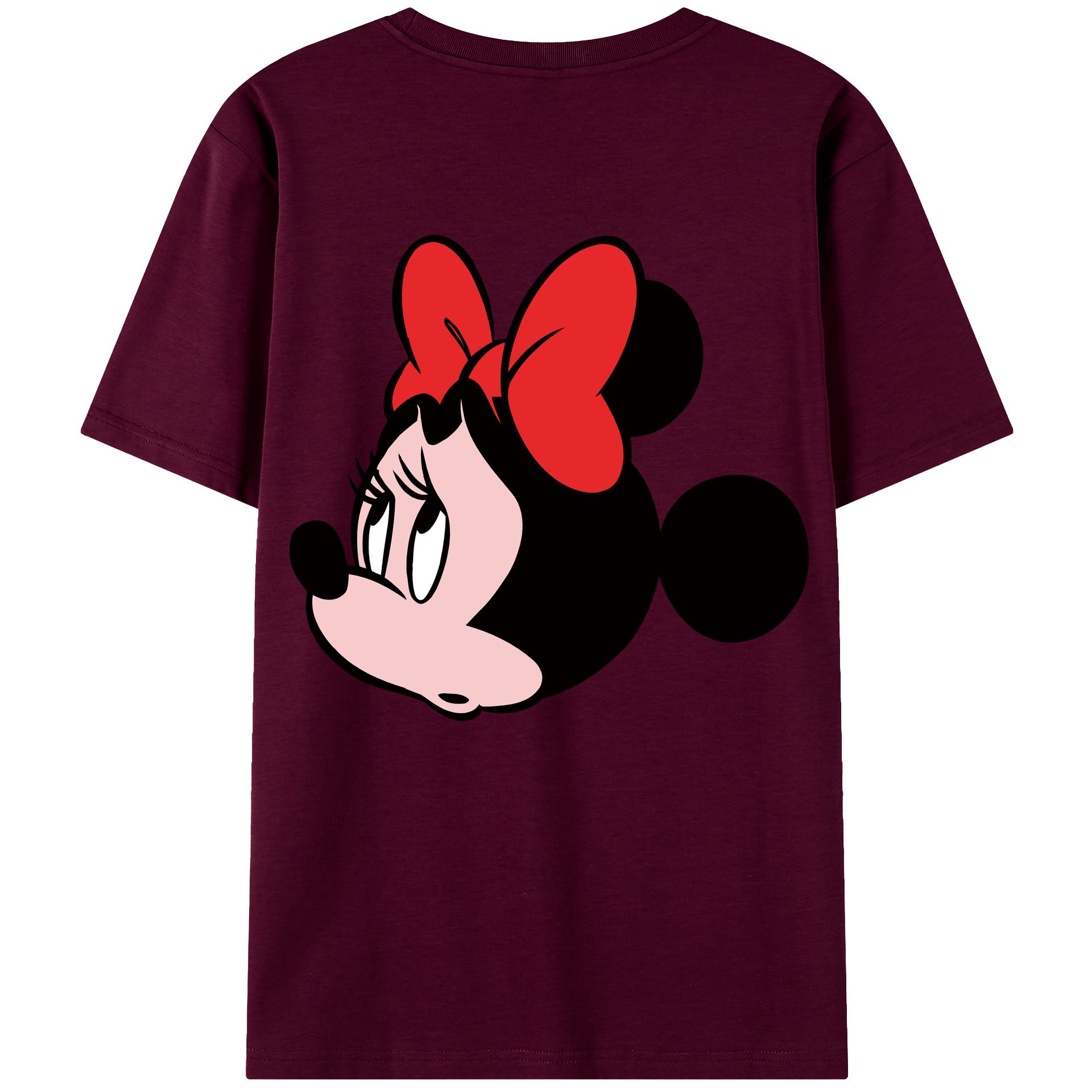 （画像用） ミッキーマウス Mickey Mouse レディース半袖Tシャツ(バックプリント)